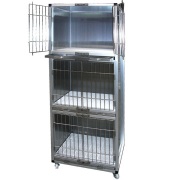 ＜業務用犬舎＞　ステンレス製ペットマンション三段タイプＳＰ－６００