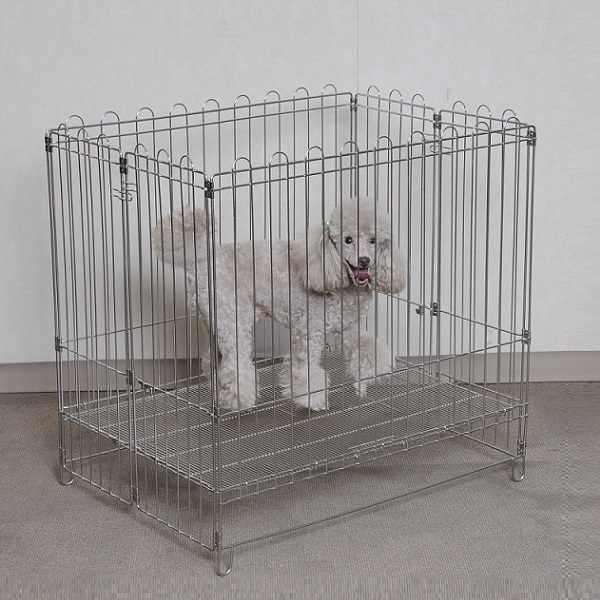 ステンレス　ワンタッチサークル　S　トレーなし　（600×450×H660mm）　送料-<B>