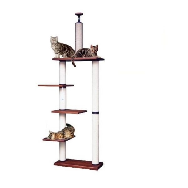 【キャットタワーのパイオニア】ツインタワーＬＢ－ＤＸ　　[天井高2m25cm～2m45cmまで対応]　代引き不可商品【おすすめ】【頑丈】【ブリーダー推奨品】