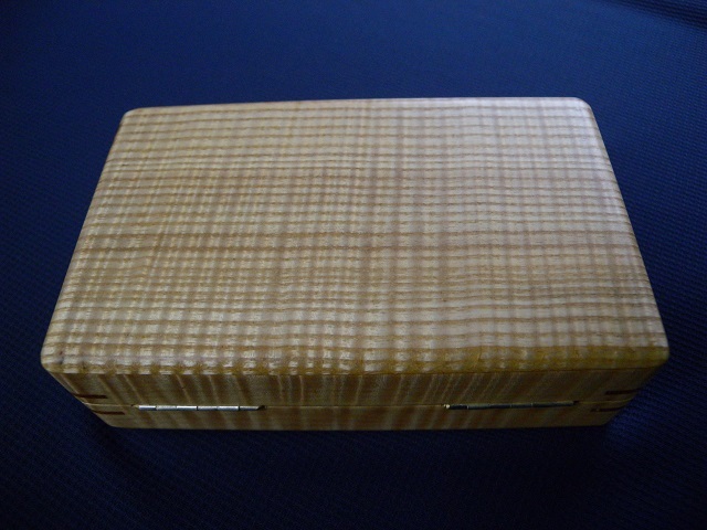 銘木毛鈎箱 HANDCRAFT NATURAL WOOD FLY BOX 樹種：タモ ハンド