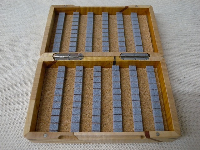 銘木毛鈎箱 HANDCRAFT NATURAL WOOD FLY BOX 樹種：橡 ハンドクラフト