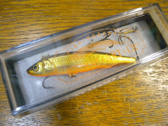 ENDOH・ART・CR（エンドウアートクラフト）　WOOD BAIT（ウッドベイト）　ENDOH ORIGINAL MINOW　WB 8FA　金ワカ　 ２００２年製