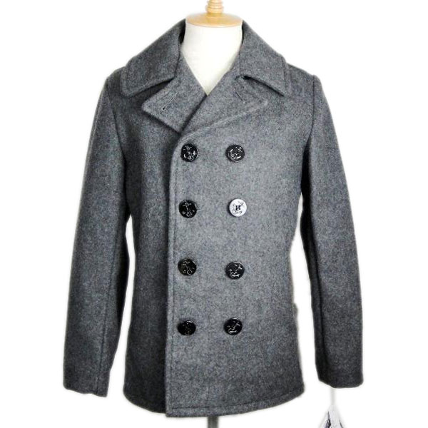 正規取扱　SCHOTT(ショット)　US PEA COAT 24oz(USピーコート　24オンス)　OX GRAY