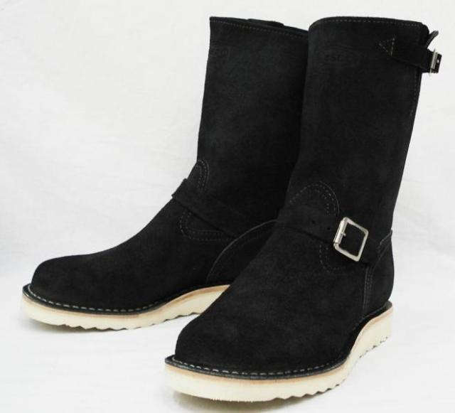 Wescoウエスコ　正規ディーラー Boss ボス Black Rough Out裏革,10height,#1010 sole,Roller Buckle Pearl ローラーバックル