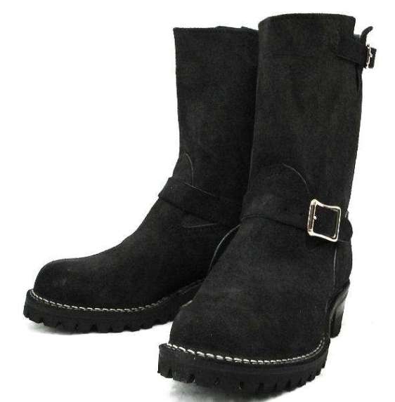 Wescoウエスコ　正規ディーラー Boss ボス Black Roughout黒裏革,9height,#100 sole,Black Stitching,エンジニアブーツ
