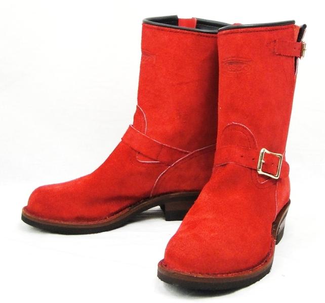 Wescoウエスコ　正規ディーラー Boss ボス Red All Rough Out 赤裏革,9height,#430 sole,Black Leather Lining