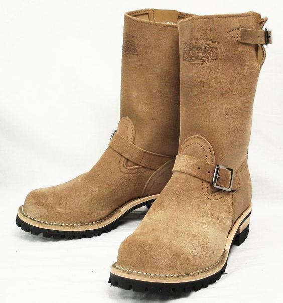 正規ディーラー Wescoウエスコ　 Boss ボス ベージュラフアウト　裏革,10height,#100 sole,Black Roller Buckle,BUbble Toe