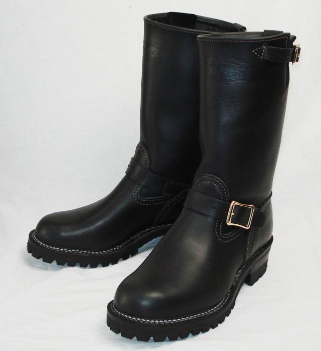 Wescoウエスコ　正規ディーラー Boss ボス Black,11height,#100 sole,Black ink,エンジニアブーツ
