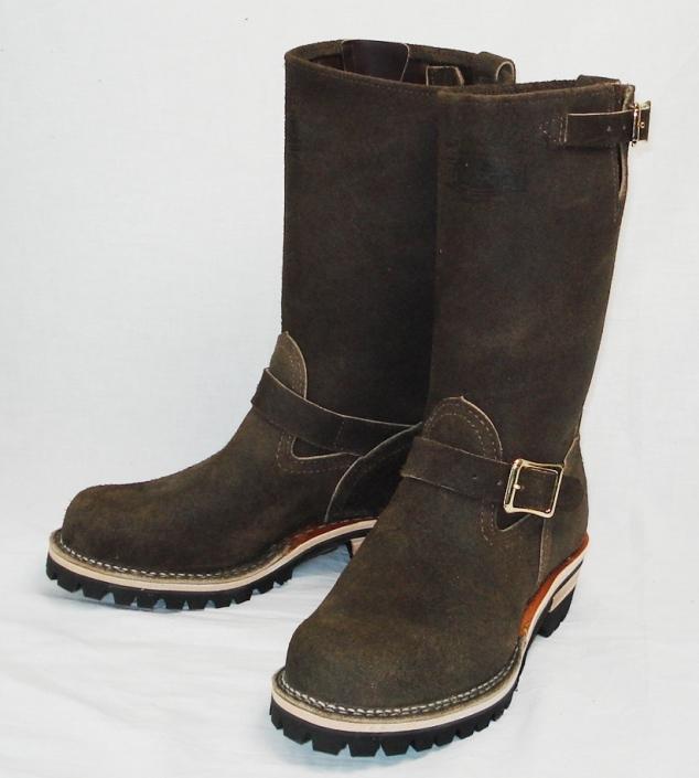正規ディーラー Wescoウエスコ　 Boss ボス Brown ブラウン ラフアウト　裏革,11height,#100 sole,エンジニアブーツ