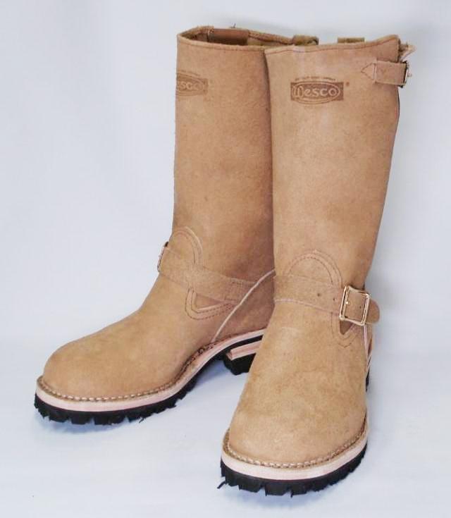 Wescoウエスコ　正規ディーラー Boss ボス ベージュラフアウト　裏革,11height,#100 sole,エンジニアブーツ