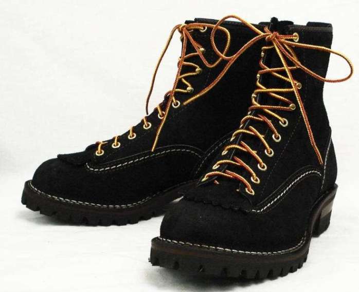 正規ディーラー Wescoウエスコ Jobmasterジョブマスター Black Rough Out ブラックラフアウト, Lace to Toe, 8height,#100sole