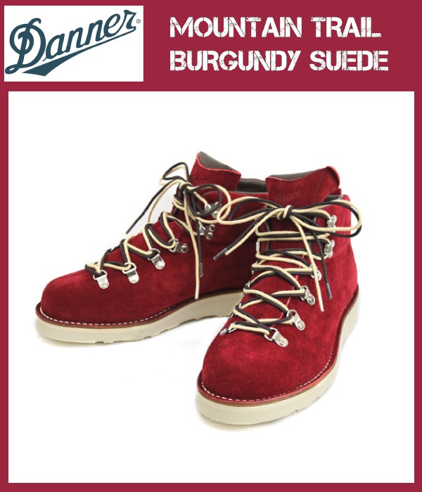 DANNER(ダナー) THREE WOOD別注　MOUNTAIN TRAIL マウンテントレイル  BURGUNDY SUEDE バーガンディースエード(ワインレッド)