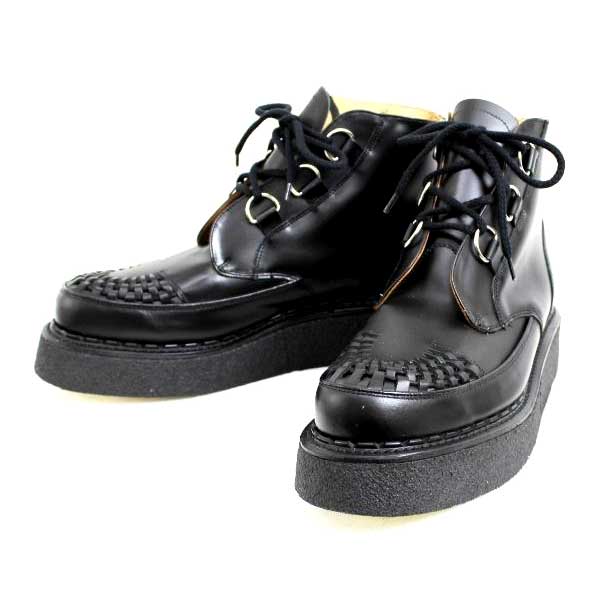 正規取扱 George Cox(ジョージコックス)  13327 VI Sole  CHUKKA チャッカ  Black Leather ブラックレザー
