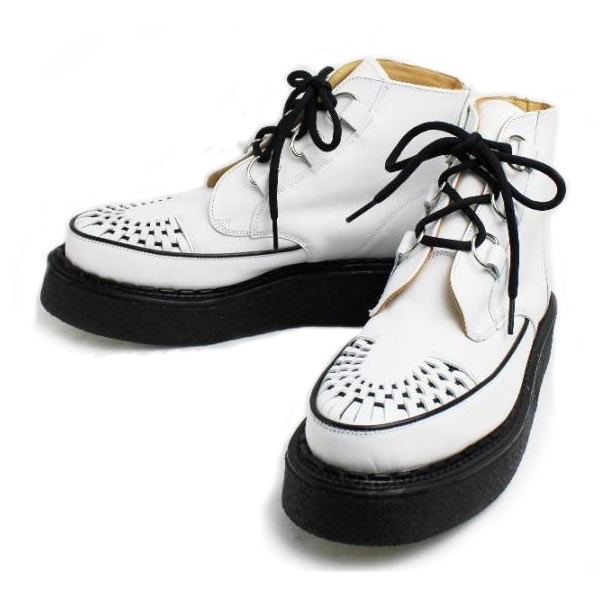 正規取扱 George Cox(ジョージコックス)  13327 VI Sole  CHUKKA チャッカ  Whtie Leather