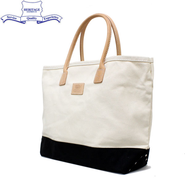正規取扱店 HERITAGE LEATHER CO.(ヘリテージレザー) NO.7717 Tote Bag(トートバッグ) Natural/Black HL001