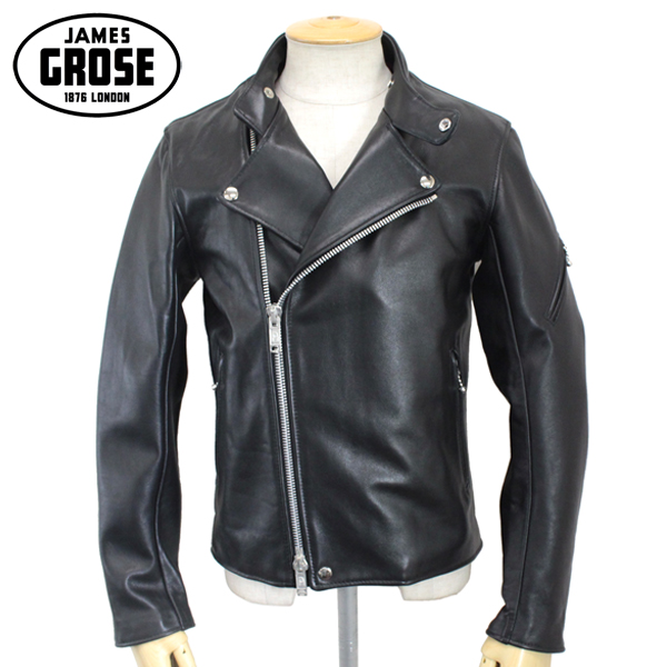 正規取扱店 JAMES GROSE(ジェームスグロース) MEN'S RICARDE JACKET(メンズリカードジャケット) BLACK ブラック JG005
