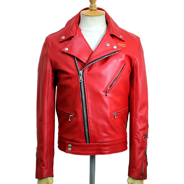 正規取扱店Lewis Leathers(ルイスレザー)　No.441　CYCLONE(サイクロン)　RED レッド
