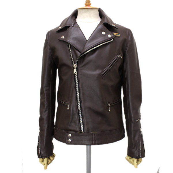 正規取扱店 Lewis Leathers(ルイスレザー) No.441T CYCLONE TIGHT FIT(サイクロン タイトフィット) BROWN ブラウン