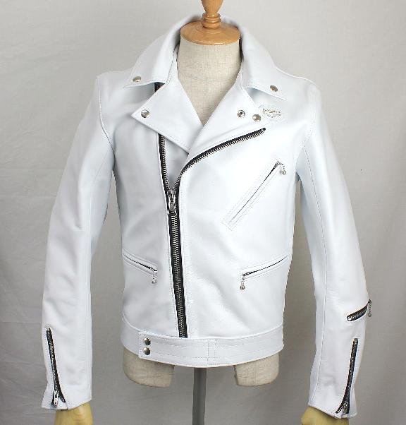 正規取扱店Lewis Leathers(ルイスレザー)　No.441　CYCLONE(サイクロン)　WHITE ホワイト
