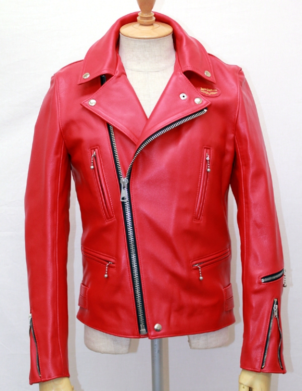 正規取扱店Lewis Leather(ルイスレザー)　No.402T　LIGHTNING TIGHT FIT(ライトニング タイトフィット)　RED レッド