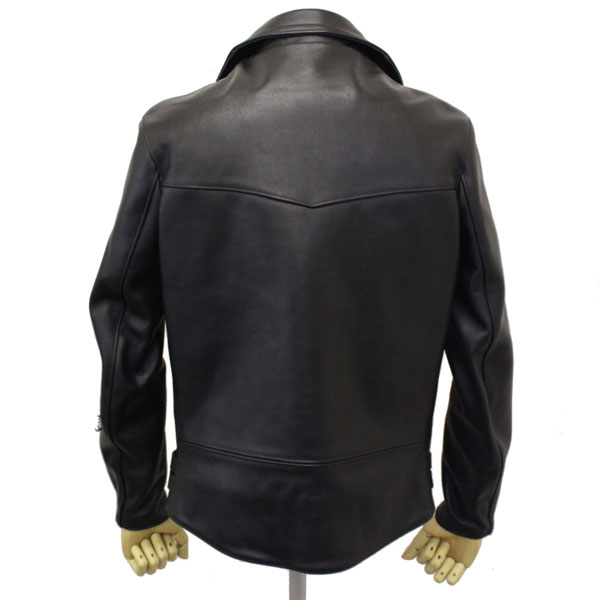 666 LJM-1L 38 ライダース 革ジャン　美品　日本製 LJM-1L サイドベルト ライダースジャケット -ロング-｜『666』パン