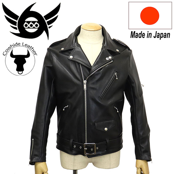 正規取扱店 666 LEATHER WEAR LJM-10TF タイトフィット フロント