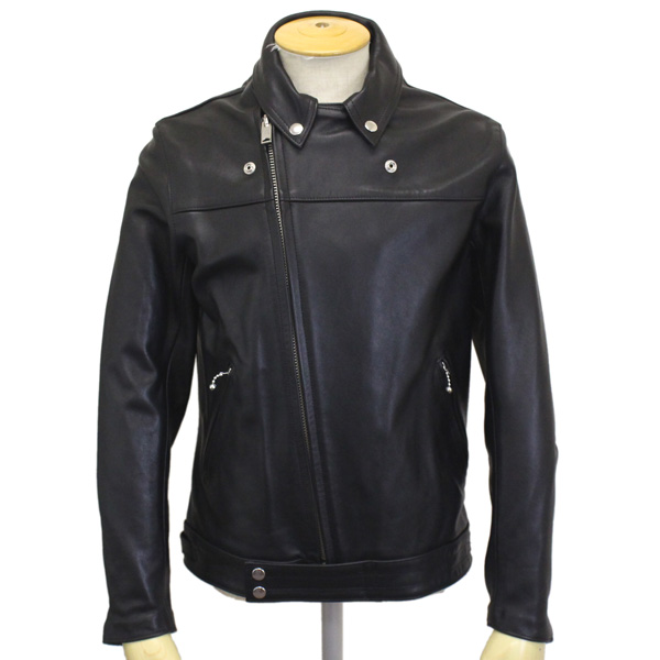 ヒトカゲ23aw ライダースジャケット Lサイズ 新品未使用品 正規取扱店 666 LEATHER WEAR LJM-1L U.K. サイドベルト シープ