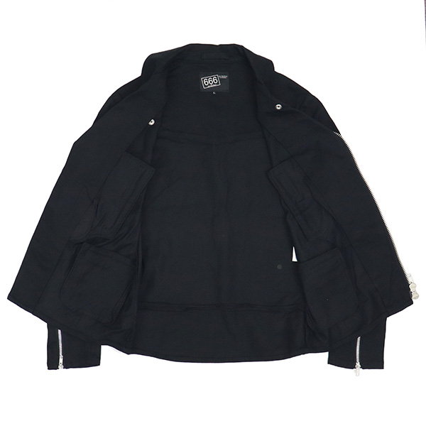 666 ORIGINAL SOJ0056 ストレッチコットンライダースジャケット タイト