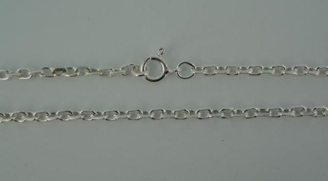 Silver Chain(シルバーチェーン)　4mm Square Oval Chain(4mm　スクエアーオーバルチェーン)　