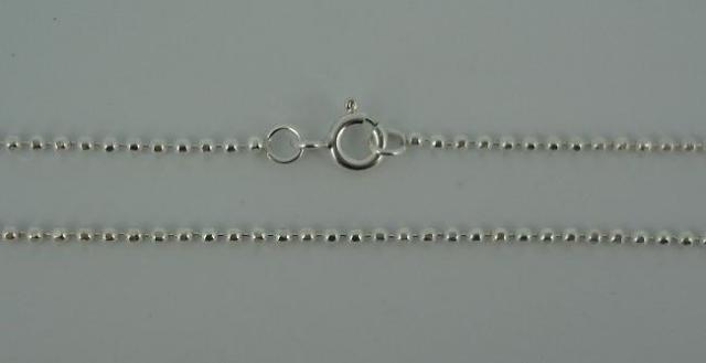 Silver Chain(シルバーチェーン)　1,8mm　Square Ball Chain(1,8mm　スクエアーボールチェーン)　