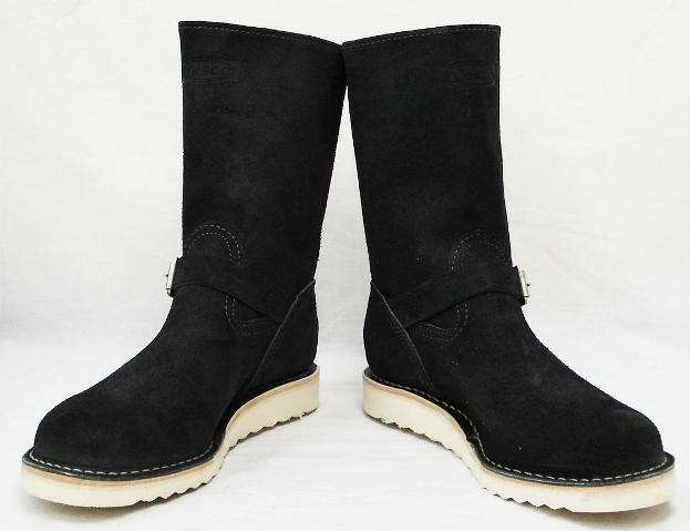 Wescoウエスコ　正規ディーラー Boss ボス Black Rough Out裏革,10height,#1010 sole,Roller Buckle Pearl ローラーバックル