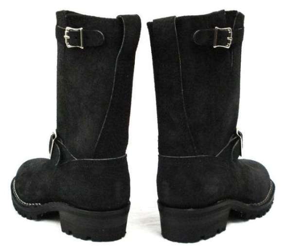 Wescoウエスコ　正規ディーラー Boss ボス Black Roughout黒裏革,9height,#100 sole,Black Stitching,エンジニアブーツ