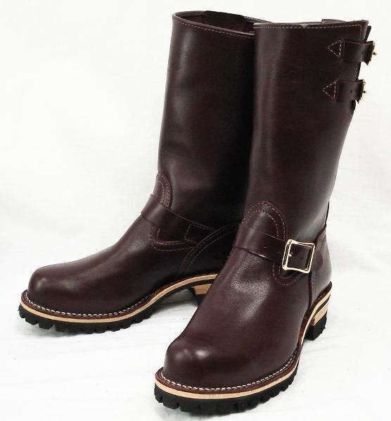 Wescoウエスコ　正規ディーラー Boss ボス Burgundy バーガンディー,11height,#100 sole,Two Straps,Bubble Toe,Brass Buckle