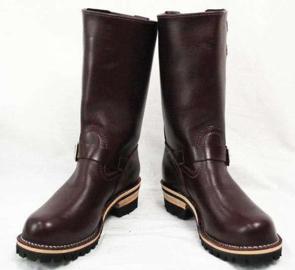 Wescoウエスコ　正規ディーラー Boss ボス Burgundy バーガンディー,11height,#100 sole,Two Straps,Bubble Toe,Brass Buckle