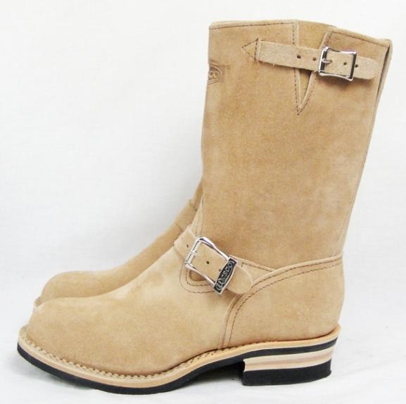正規ディーラー Wescoウエスコ　 Bossボス Burlap Rough Out バーラップラフアウト 裏革,10inch height,#430sole, Boss Toe Wesco Buckle