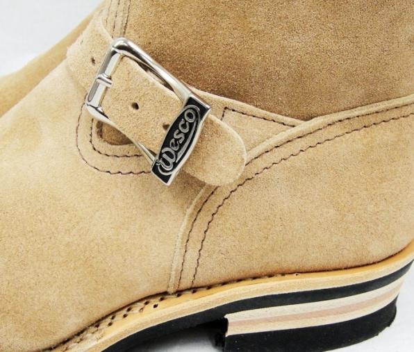 正規ディーラー Wescoウエスコ　 Bossボス Burlap Rough Out バーラップラフアウト 裏革,10inch height,#430sole, Boss Toe Wesco Buckle