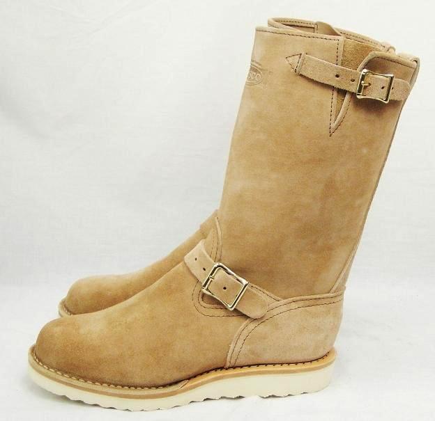正規ディーラー Wescoウエスコ Bossボス Burlap Rough Outバーラップラフアウト 裏革,11inch height,#1010 sole, Boss Toe