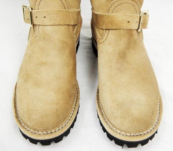 正規ディーラー Wescoウエスコ Bossボス Burlap Rough Outバーラップラフアウト 裏革,9inch height,#100, Boss Toe, Two Straps BS13
