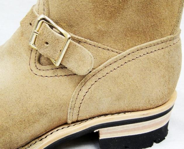正規ディーラー Wescoウエスコ Bossボス Burlap Rough Outバーラップラフアウト 裏革,9inch height,#100, Boss Toe, Two Straps BS13