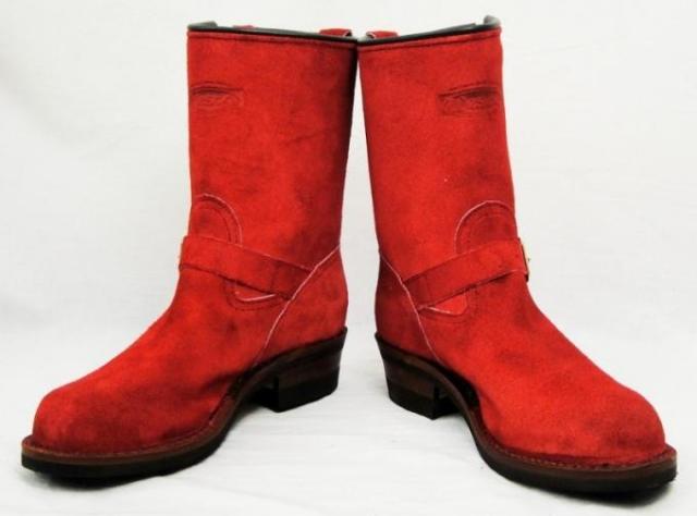 Wescoウエスコ　正規ディーラー Boss ボス Red All Rough Out 赤裏革,9height,#430 sole,Black Leather Lining