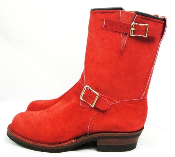 Wescoウエスコ　正規ディーラー Boss ボス Red All Rough Out 赤裏革,9height,#430 sole,Black Leather Lining