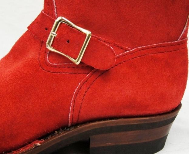 Wescoウエスコ　正規ディーラー Boss ボス Red All Rough Out 赤裏革,9height,#430 sole,Black Leather Lining