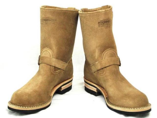 正規ディーラー Wescoウエスコ　 Boss ボス ベージュラフアウト　裏革,9inch height,#430 sole,Boss Toe BS10