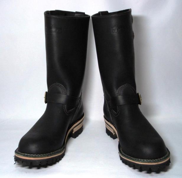 Wescoウエスコ　正規ディーラー Boss ボス Black,11height,#100 sole,two straps,エンジニアブーツ