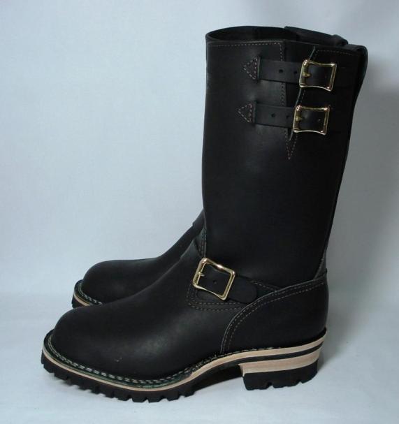Wescoウエスコ　正規ディーラー Boss ボス Black,11height,#100 sole,two straps,エンジニアブーツ