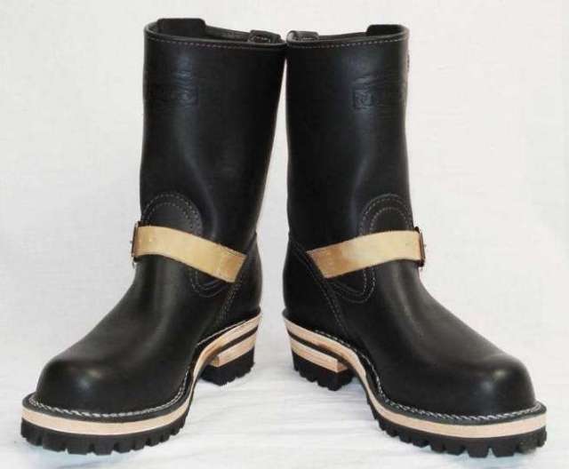 Wescoウエスコ　正規ディーラー Boss ボス Black,9height,#100 sole,エンジニアブーツ Wescoバックル 2トーン