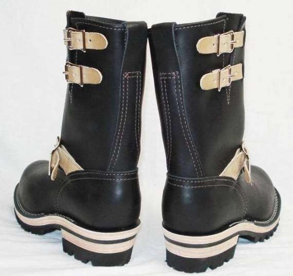 Wescoウエスコ　正規ディーラー Boss ボス Black,9height,#100 sole,エンジニアブーツ Wescoバックル 2トーン