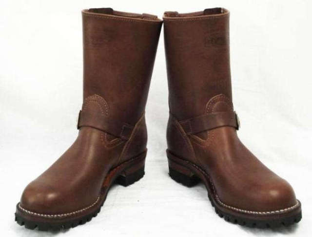 Wescoウエスコ　正規ディーラー Boss ボス Brown,9height,#100 sole,Two Straps,Brass Buckle,Brown Ink,エンジニアブーツ