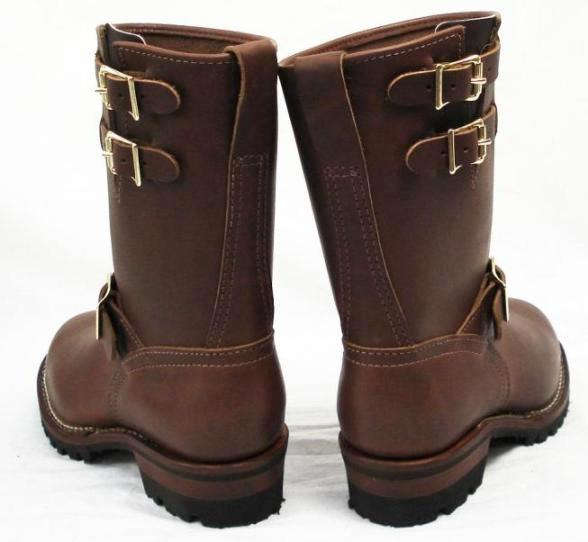 Wescoウエスコ　正規ディーラー Boss ボス Brown,9height,#100 sole,Two Straps,Brass Buckle,Brown Ink,エンジニアブーツ