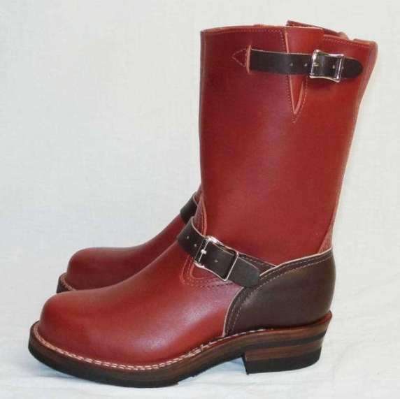 正規ディーラー　Wescoウエスコ Boss ボス RedwoodxBrown, 10height,DoubleMidsole,　SteelToe、#430 sole,Brown ink,エンジニアブーツ